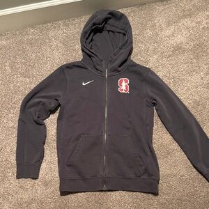 Nike Kids Dark Gray Hoodie with Stanford Logo